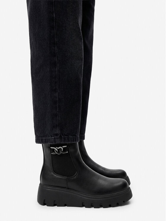 DeeZee Bokacsizma DeeZee CEO-CS6620-01 Fekete