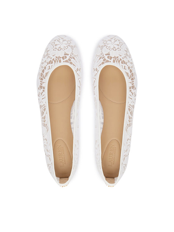 LAUREN RALPH LAUREN Baleriny LAUREN RALPH LAUREN 802P10533001 Biały