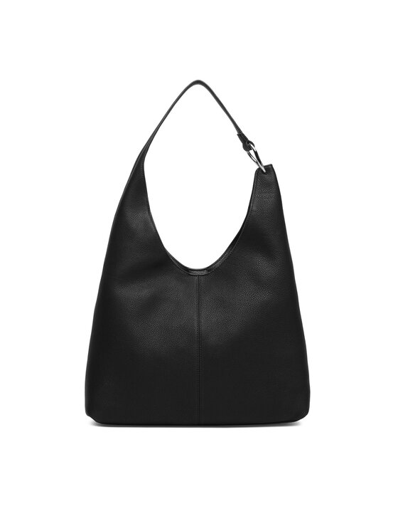 Calvin Klein Rankinė Calvin Klein Slouchy Leather Md Shoulder Bag LV04F3543G Juoda