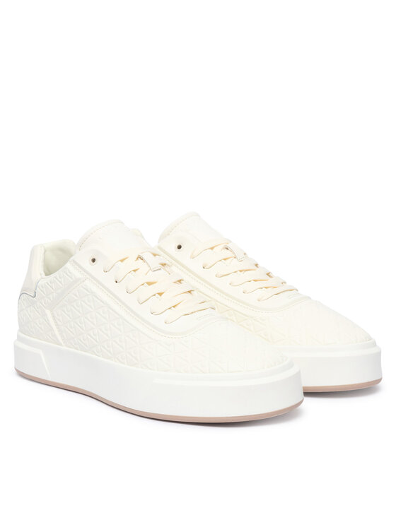 Calvin Klein Sneakersy Calvin Klein Basket Cup Oxf Lup Hf HM0HM02132 Krémová