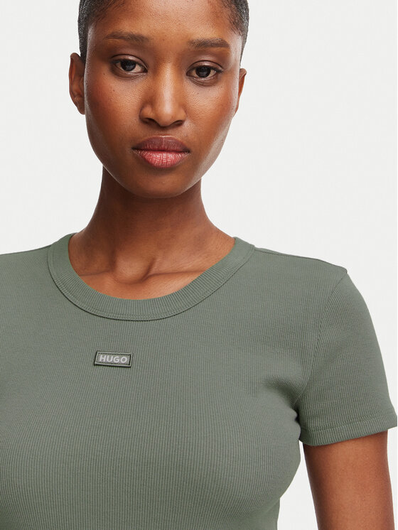 HUGO HUGO Camiseta Easy 50523924 Verde Slim Fit