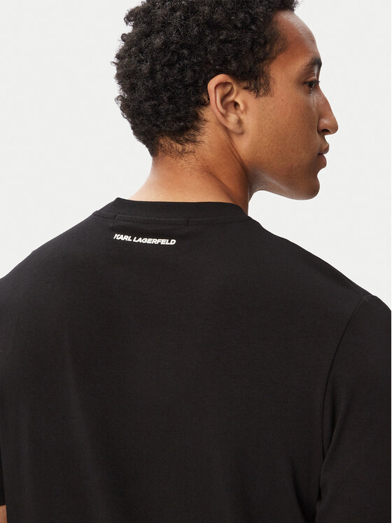 KARL LAGERFELD KARL LAGERFELD Camiseta 755048 563235 Negro Regular Fit