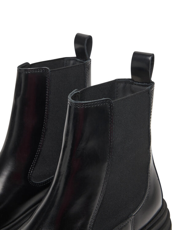 Tommy Hilfiger Jātnieku stila puszābaki Tommy Hilfiger Shiny FW0FW09042 Melns