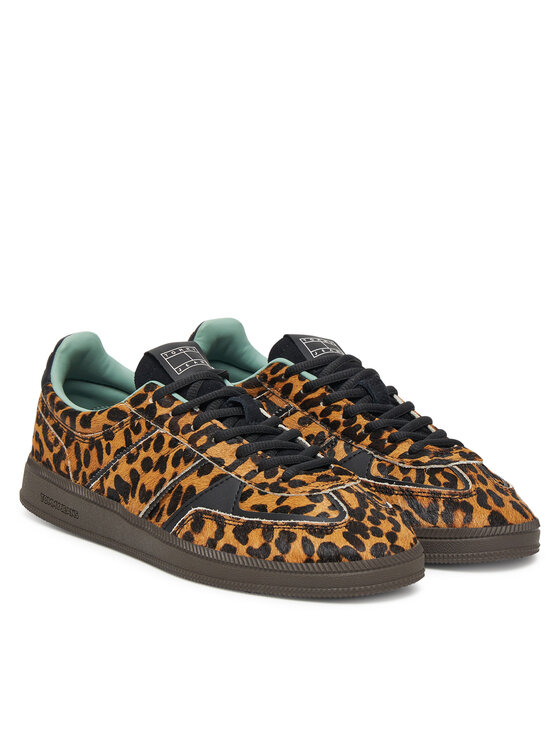 Сникърси Tommy Jeans The Greenwich Edge Leopard EN0EN02904 Кафяв