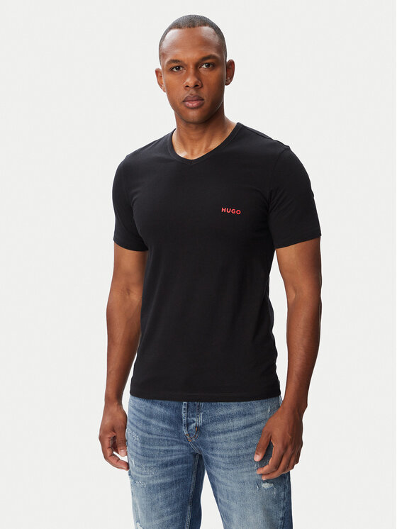 HUGO HUGO Conjunto de camisetas 50566316 Negro Regular Fit