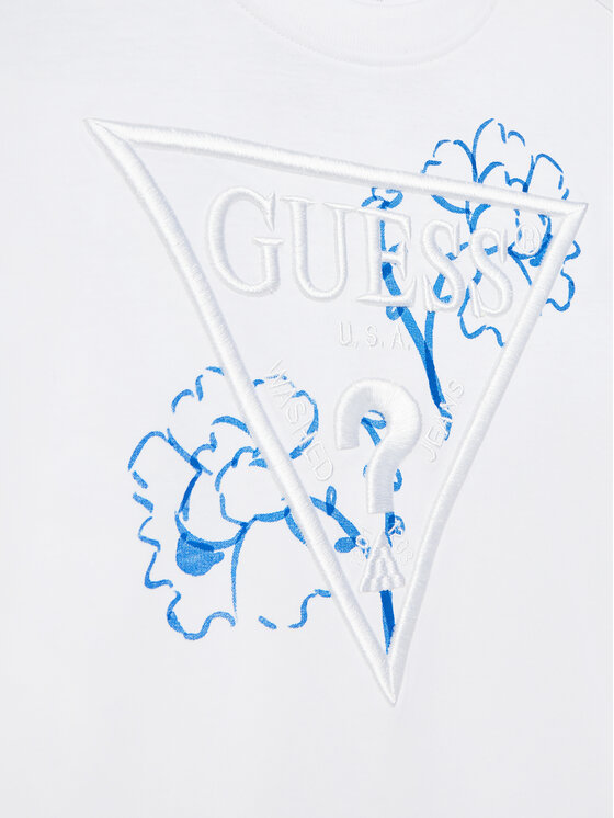 Guess Guess Футболка L5GI09K 8HM4 Білий Regular Fit