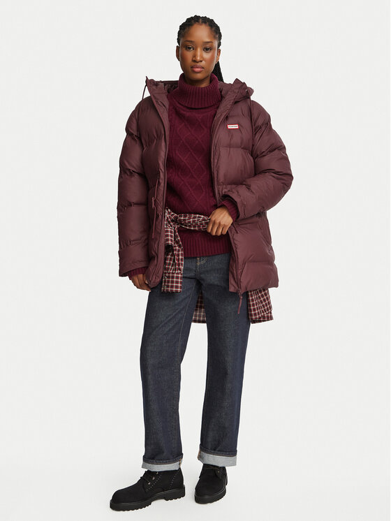 Hunter Hunter Télikabát HARW0002252 Bordó Regular Fit