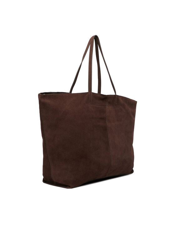 Duża torba shopper pokazana pod kątem z tyłu, widoczne rączki u góry.