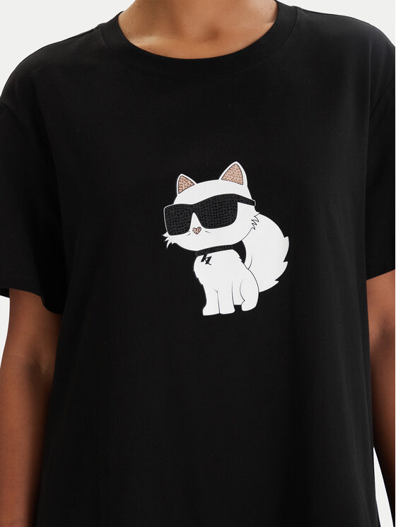 KARL LAGERFELD KARL LAGERFELD Camisón B1W45003 Negro Relaxed Fit