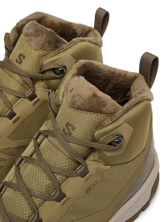 Salomon Trekingová obuv Salomon Outsnap Waterproof L47854000 Zelená