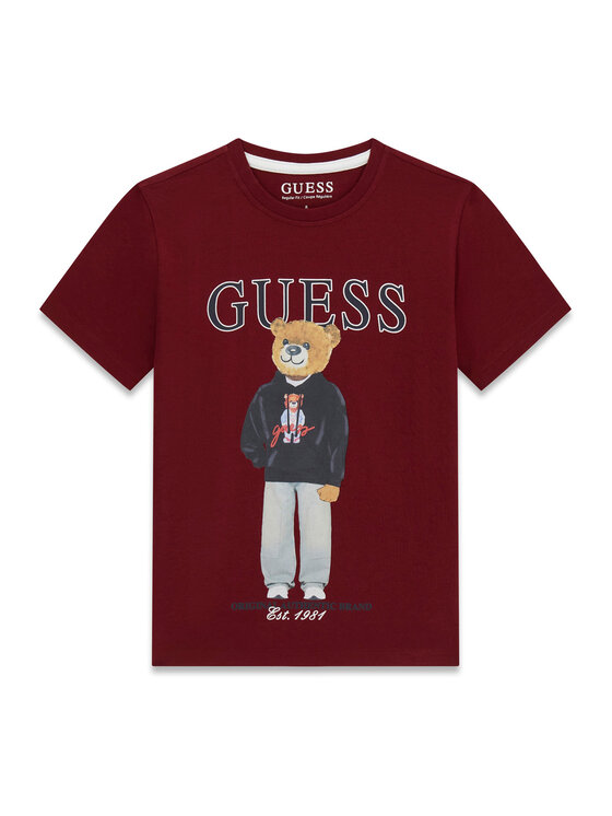 Guess Guess Camiseta L6YI19 K3750 Guinda/burdeos Regular Fit