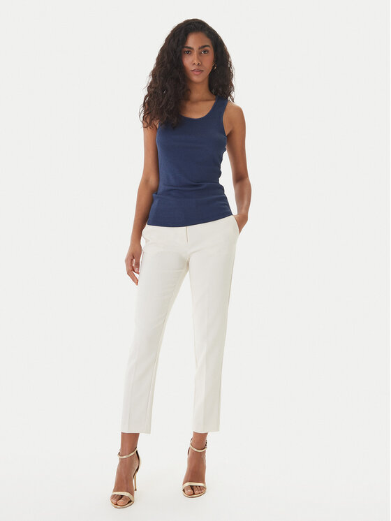 Fracomina Fracomina Top FS26ST4011K420Q7 Azul marino Slim Fit