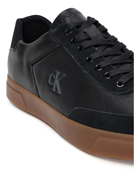 Calvin Klein Sneakersy Calvin Klein Low Pro Cups Lth Mix Mg HW0HW02825 Čierna