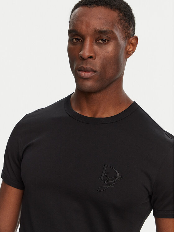 Dolce&Gabbana Dolce&Gabbana Póló G8RN8Z G7N4Q Fekete Regular Fit