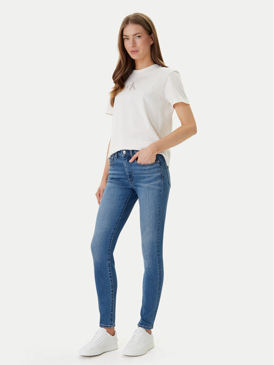 Calvin Klein Jeans Calvin Klein Jeans Camiseta Classic Foil LV047E804G Blanco Regular Fit