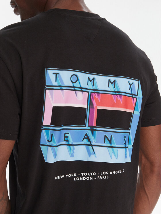 Tommy Jeans Tommy Jeans Camiseta DM0DM21980 Negro Regular Fit