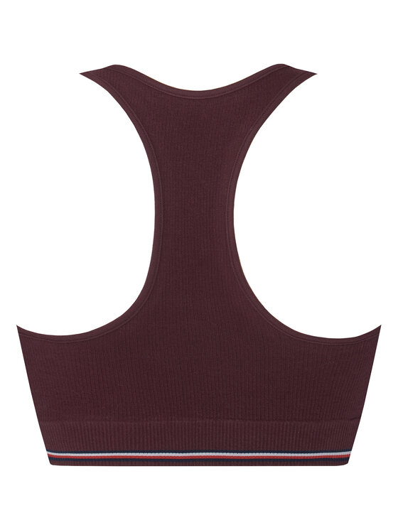 Tommy Hilfiger Tommy Hilfiger Top de sujetador UW0UW06061 Guinda/burdeos