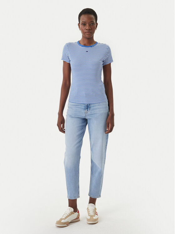 Tommy Jeans Tommy Jeans Camiseta Essential DW0DW17383 Azul Slim Fit