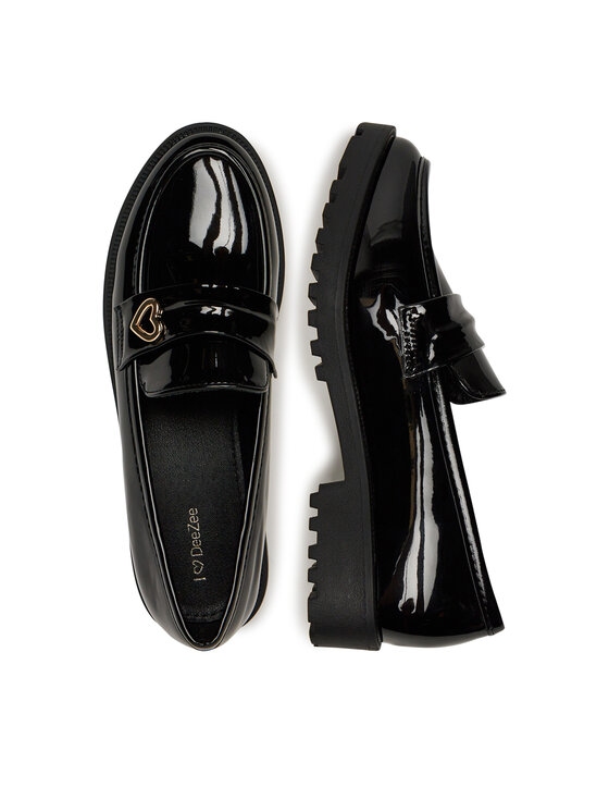 DeeZee Loafers DeeZee HXG2108-89 Negru