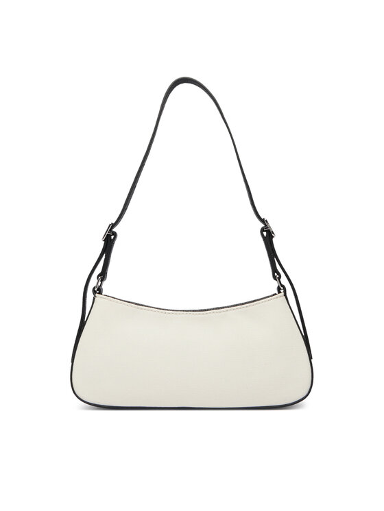 Calvin Klein Borsetta Calvin Klein Ck Canvas Small Shoulder Bag LV04F3347G Bianco