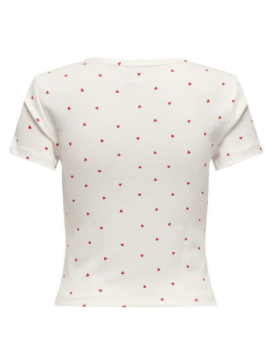 ONLY ONLY Camiseta Fenja 15347986 Blanco Slim Fit