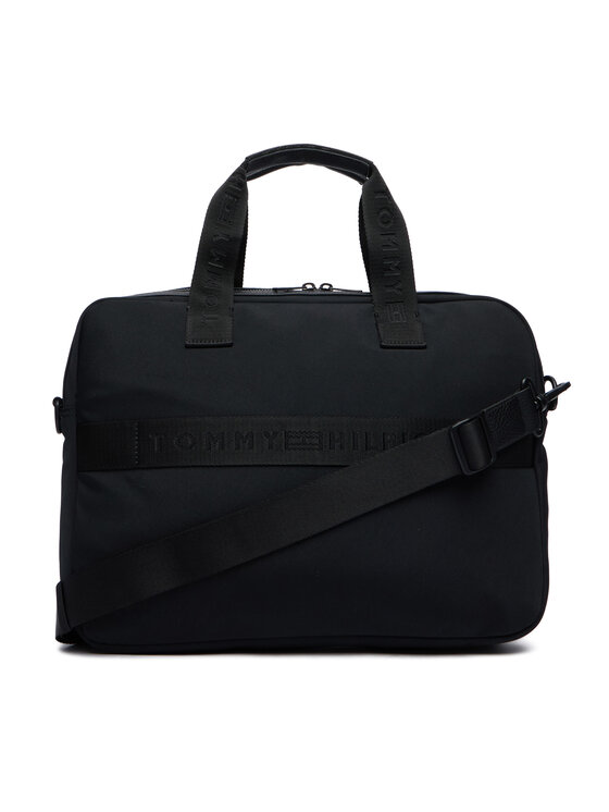 Tommy Hilfiger Laptoptáska Tommy Hilfiger Th Repreve Computer Bag AM0AM14445 Fekete