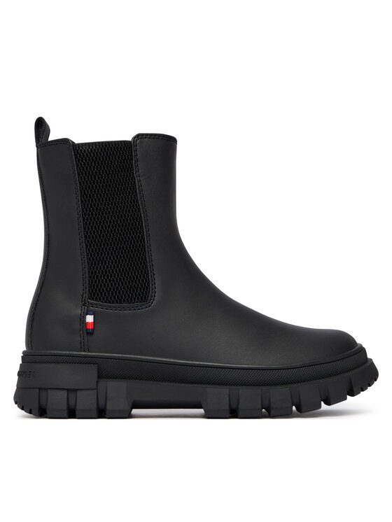 Tommy Hilfiger Μποτάκια Tommy Hilfiger T3X5-35295-1355 M Μαύρο