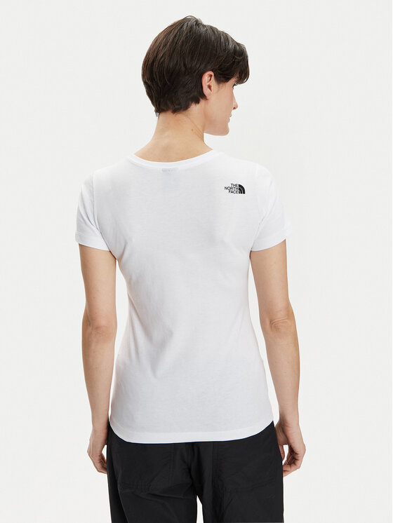 The North Face The North Face Majica Easy NF0A87N6 Bela Regular Fit