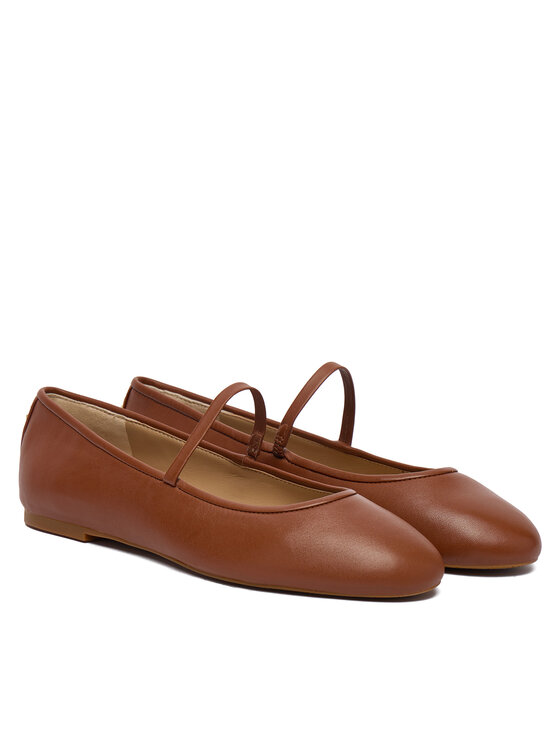 LAUREN RALPH LAUREN Balerinke LAUREN RALPH LAUREN 802977874002 Smeđa