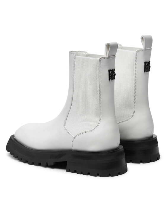 DKNY Členková obuv s elastickým prvkom DKNY Rianne Chelsea K3471540 Biela