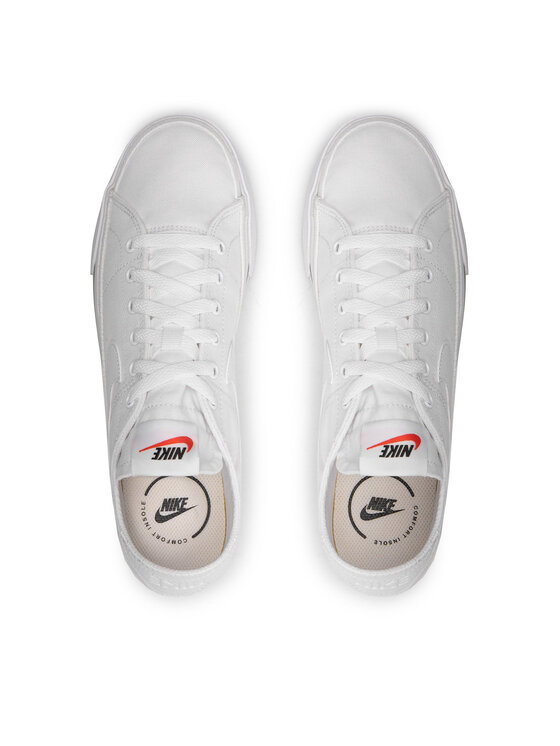 Nike Zapatillas de tenis Nike Court Leacy Cnvs CW6539 100 Blanco