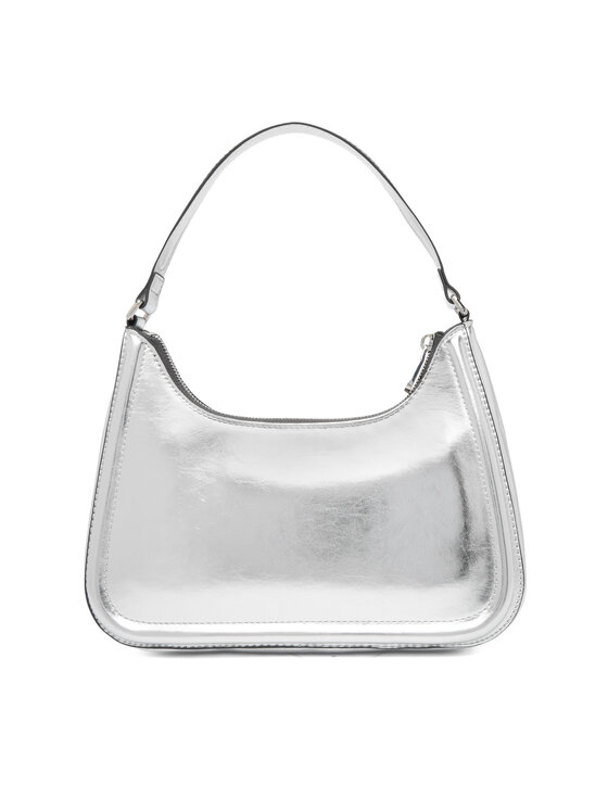 Calvin Klein Geantă Calvin Klein Bold Ck Metallic Shoulder Bag LV04F3332G Argintiu