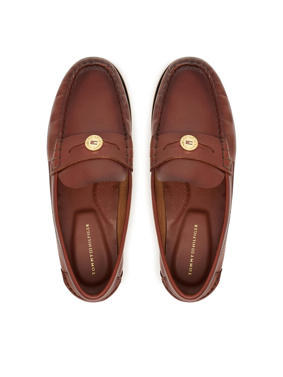 Tommy Hilfiger Mocasini Tommy Hilfiger Hilfiger Penny Loafer Smooth Lth FW0FW09249 Maro