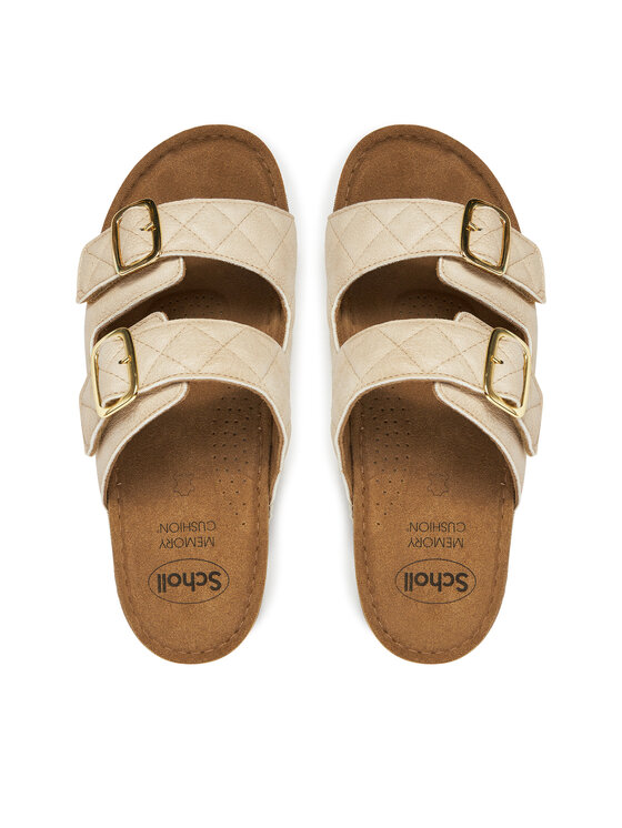 Scholl Παντόφλες Scholl Bora 2 Straps Μπεζ