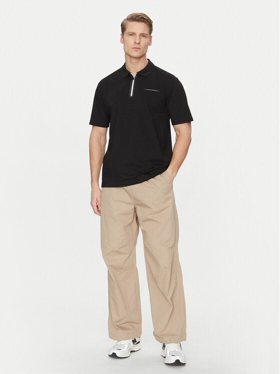 Jack & Jones Jack & Jones Поло Fusion 12273127 Чорний Regular Fit