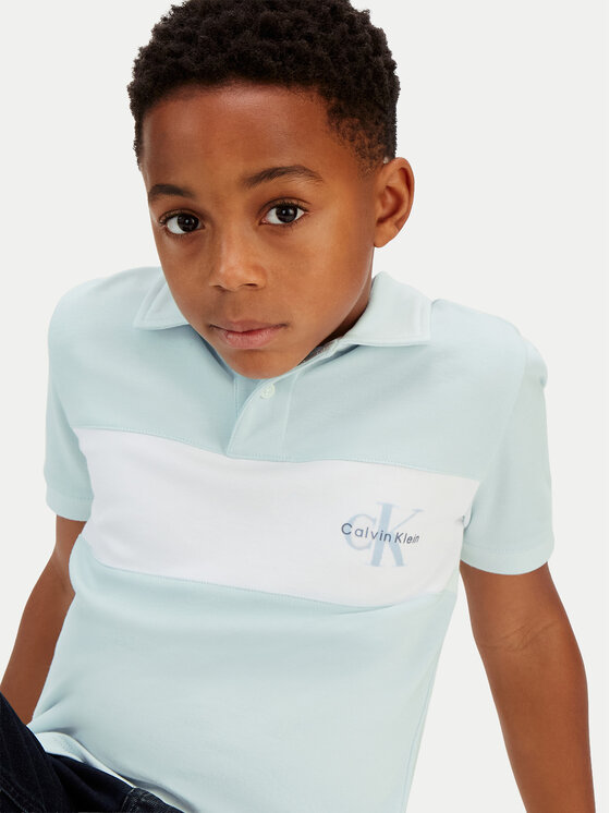 Calvin Klein Jeans Calvin Klein Jeans Polo Monologo LVCKSJB28B Turquesa Regular Fit