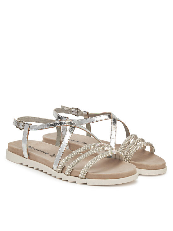 Tamaris Sandały Tamaris 1-28136-44 Srebrny