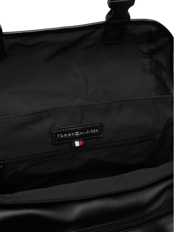 Tommy Hilfiger Crossover torbica Tommy Hilfiger Th Nylon Jacquard Satchel AM0AM14404 Crna