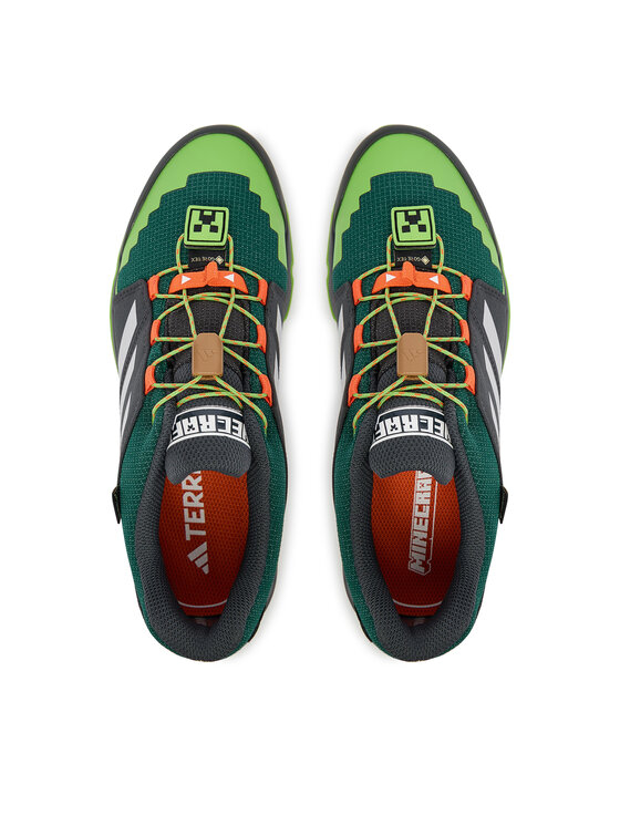 adidas Трекінгові черевики adidas Minecraft Terrex Gore-Tex Hiking JR1314 Зелений