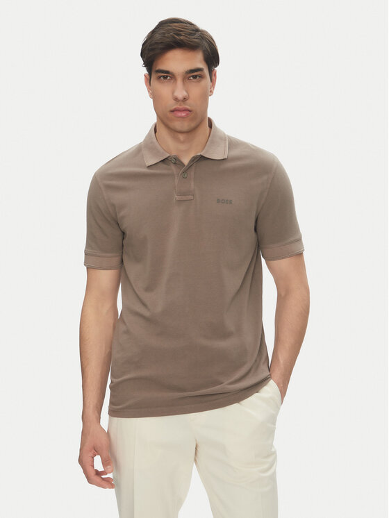 BOSS BOSS Polo Prime 50507813 Marrone Regular Fit