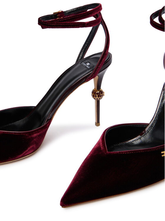 Elisabetta Franchi Туфлі на шпильці Elisabetta Franchi SA-74L-57E2-EA4 Бордовий
