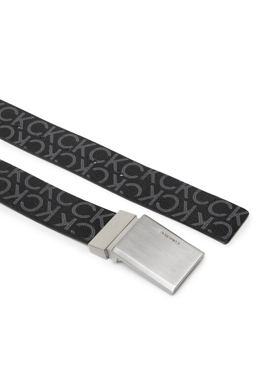 Calvin Klein Pánský pásek Calvin Klein Ck Clean Plaque Belt Gs 2 Straps K50K507937 Černá