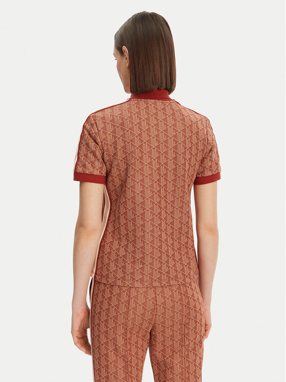 Lacoste Lacoste Polo marškinėliai DF3364 Ruda Slim Fit