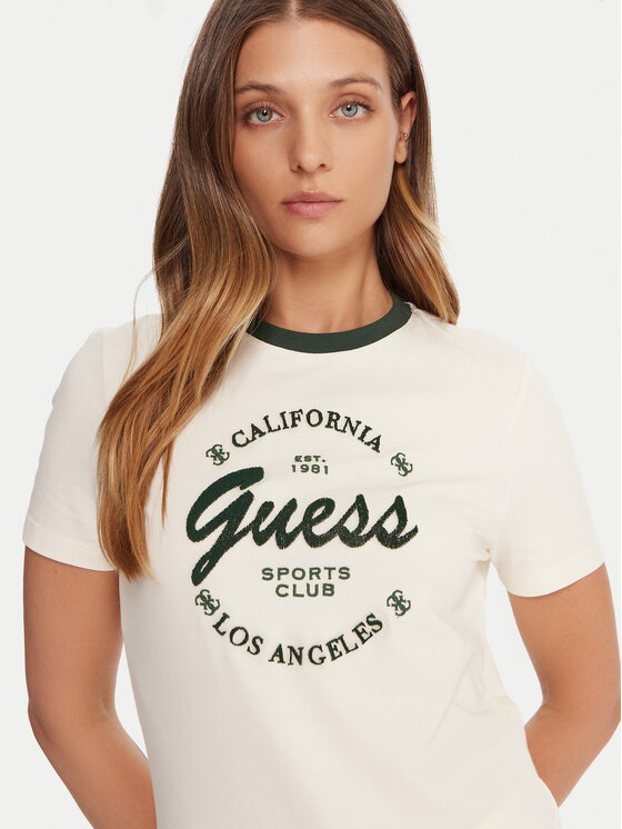 Guess Guess Camiseta V5BI03 J1314 Beis Slim Fit