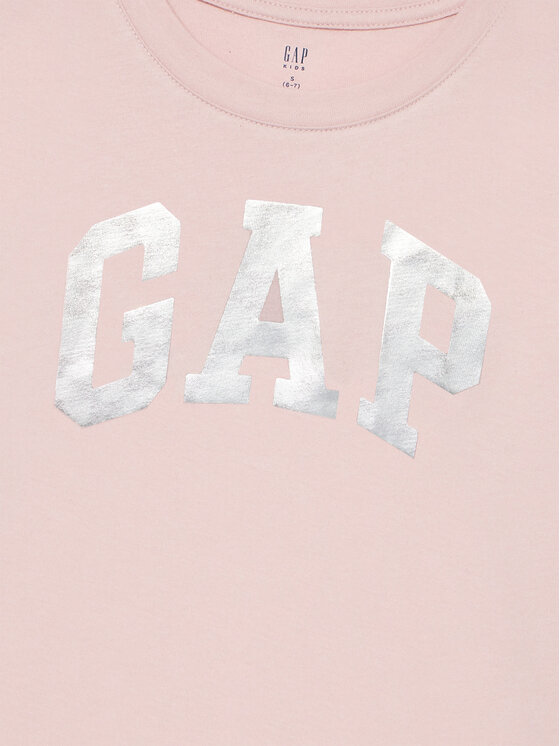 Gap Gap Majica 628713-00 Roza Relaxed Fit