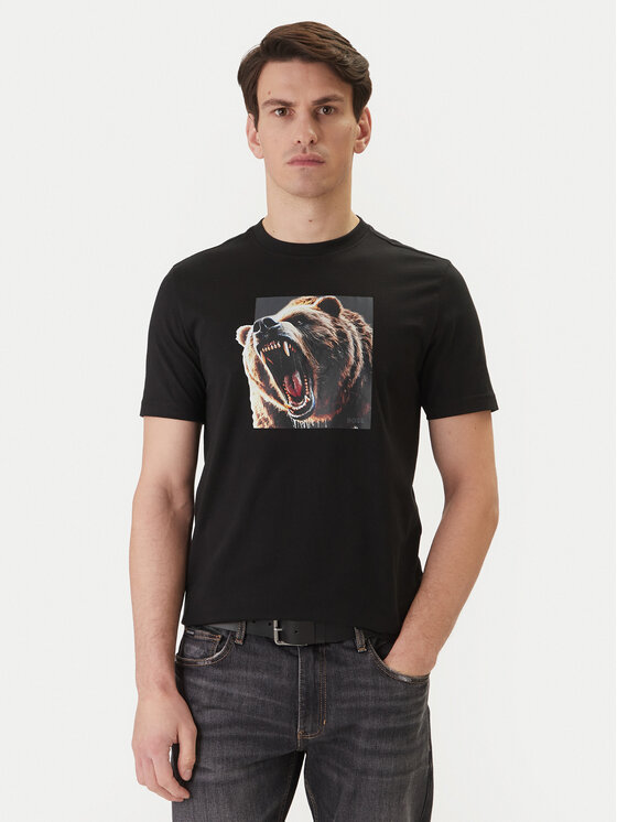 BOSS BOSS Camiseta Dobermann 50558965 Negro Regular Fit