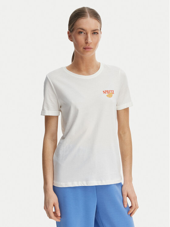 ONLY ONLY Camiseta Kita 15291465 Blanco Regular Fit