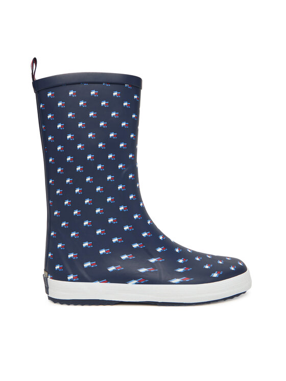 Tommy Hilfiger Cizme de cauciuc Tommy Hilfiger Rain Boot T3XC-33922-1846 D Bleumarin