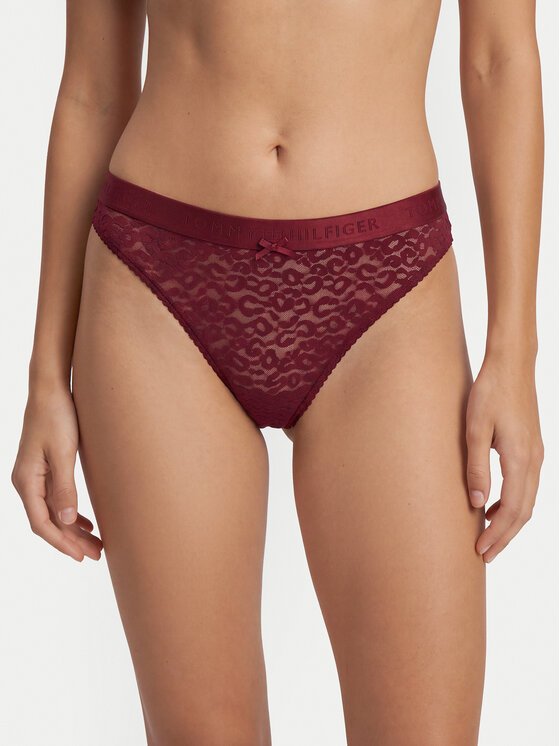 Tommy Hilfiger Tommy Hilfiger Braguitas clásicas UW0UW06655 Rojo oscuro