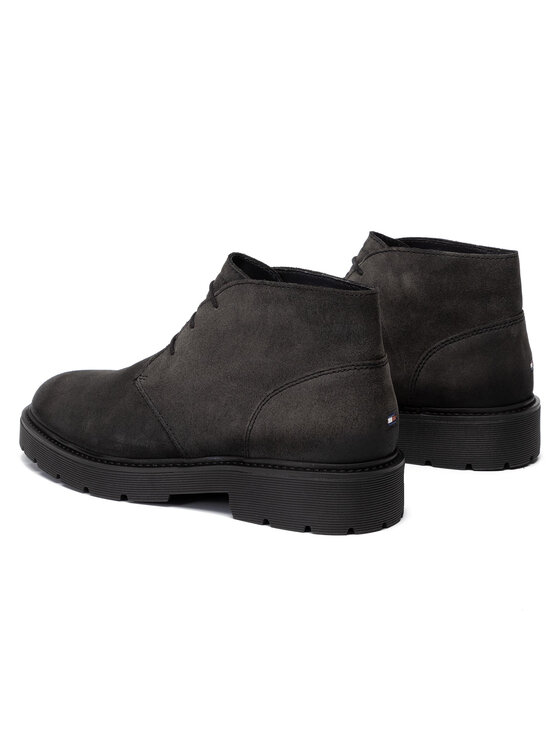 Tommy Hilfiger Gležnjarji Tommy Hilfiger Suede Clea Desert Boot FM0FM02533 Siva